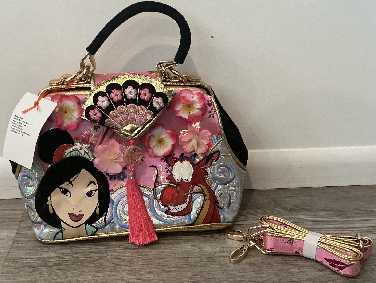 Irregular Choice Disney Mulan Lt Dreams Blossom Satchel Handbag Mushu Brand New