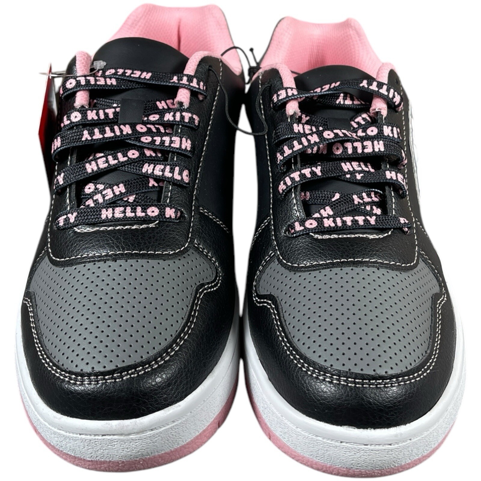 Hello Kitty by Sanrio Women’s Fashion Sneakers Size 8 Black/Light Pink Shoes NEW