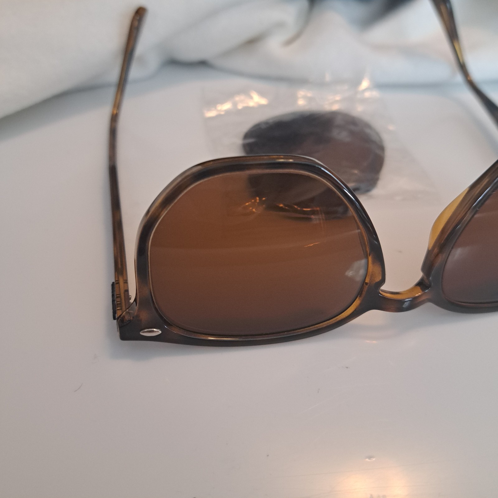 Ray Ban RB4306 710/73 54 Polished Light Havana/B-15 Brown Frames + NEW OEM Lens
