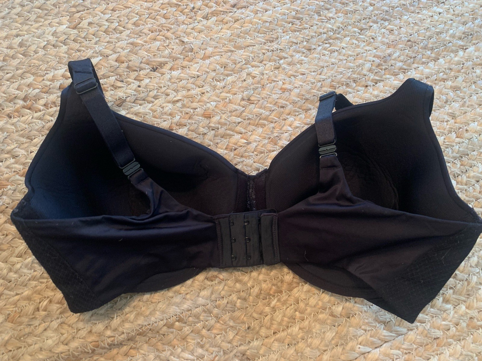 Vanity Fair 76356 Smoothing Underwire Bra Black Size 38D Multiway Straps