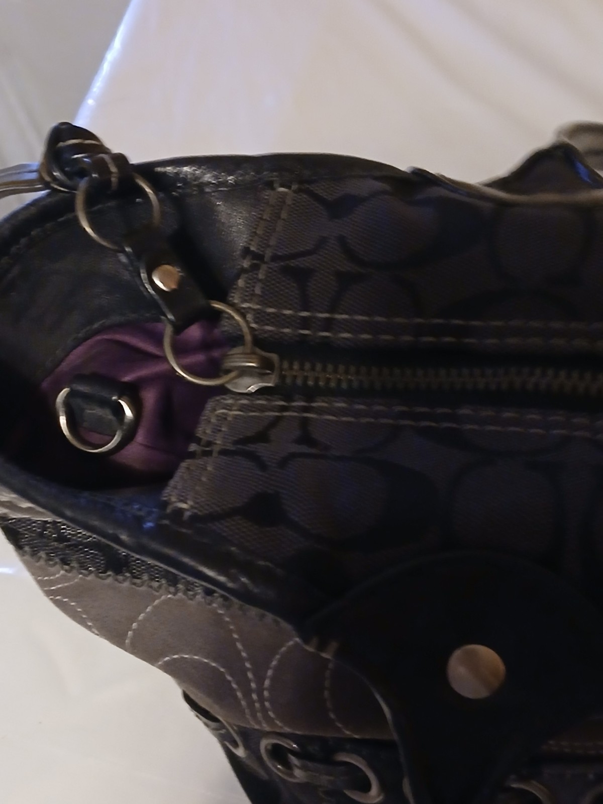 Coach Bleecker Patchwork Satchel