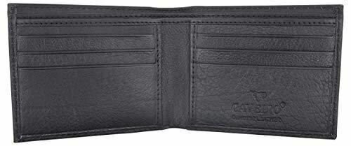 Cavelio Premium Leather Men’s Slim Thin Classic Bifold Wallet