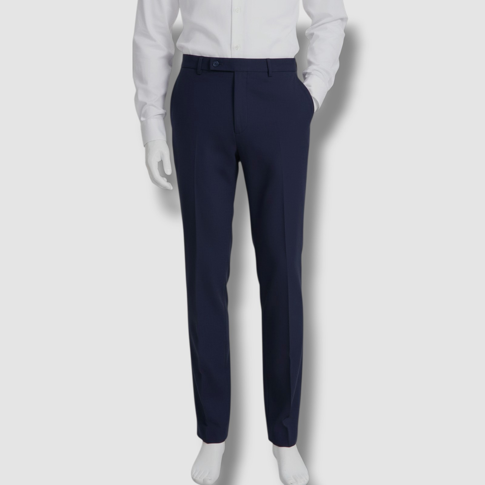 Calvin Klein Men’s Blue Solid Slim Flat Front Julian Dress Pants Size 42W 32L