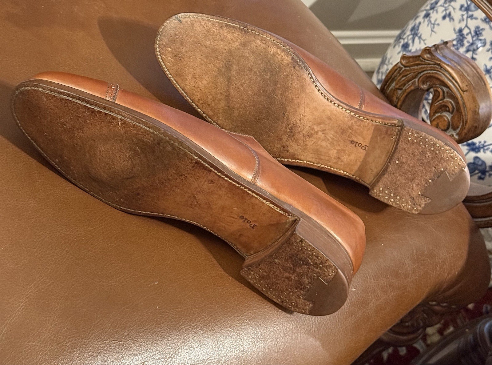 Polo Ralph Lauren Bench Made England Cap Toe Oxford 9.5D Crockett & Jones