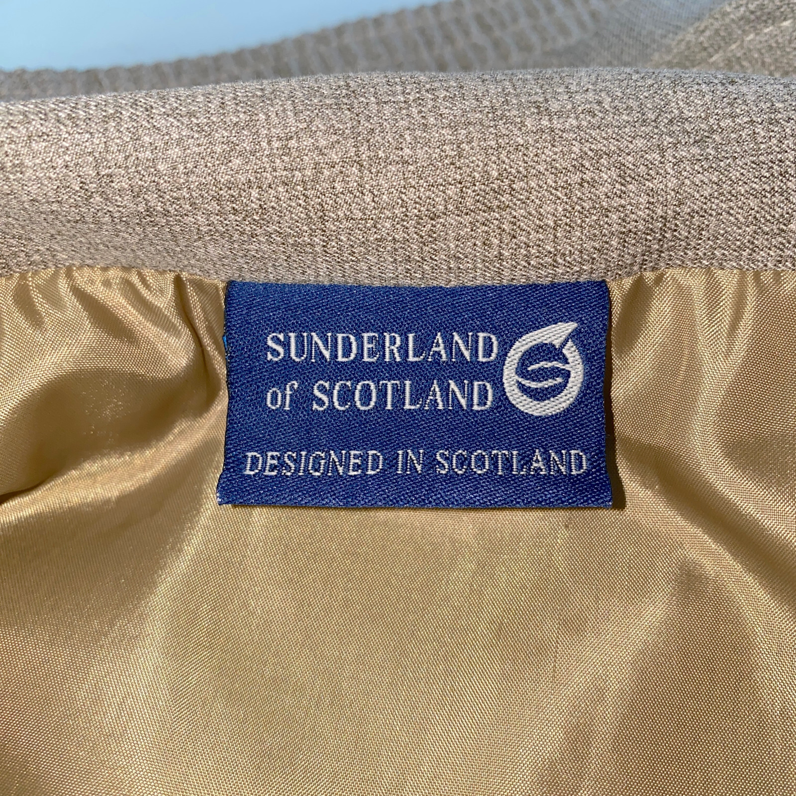 Pebble Beach Sunderland Scotland Golf Jacket XLarge Brown Pullover Quarter Zip