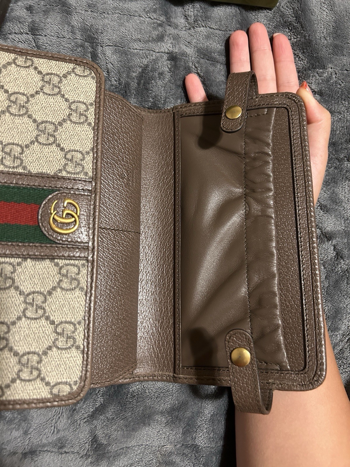 Authentic Gucci Ophidia Crossbody GG Wallet On Chain Shoulder Bag