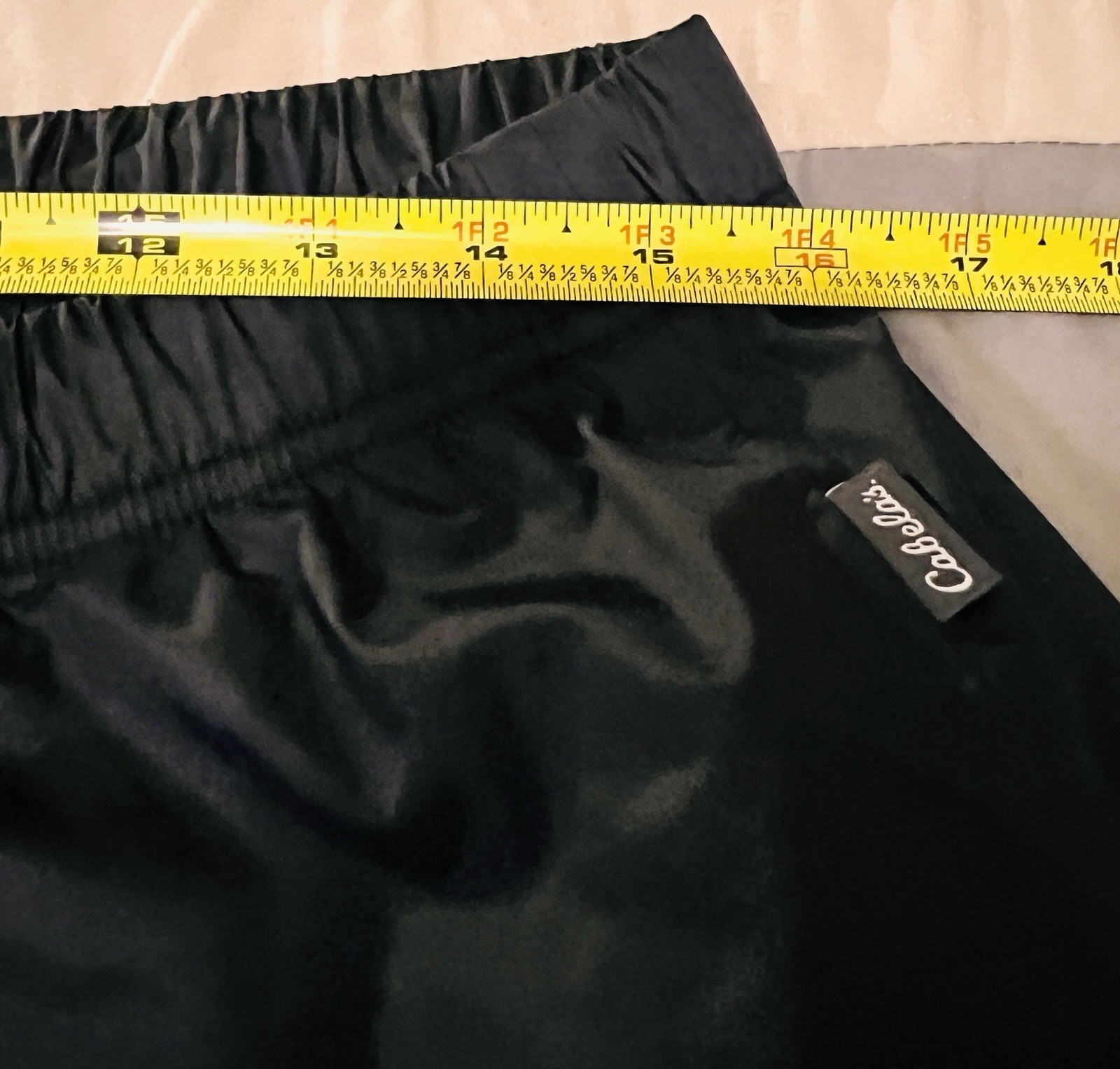 NWT Cabela’s 4 Most Black Nylon Poly Lined Pants Men’s Med Outdoor Adjust Ankle