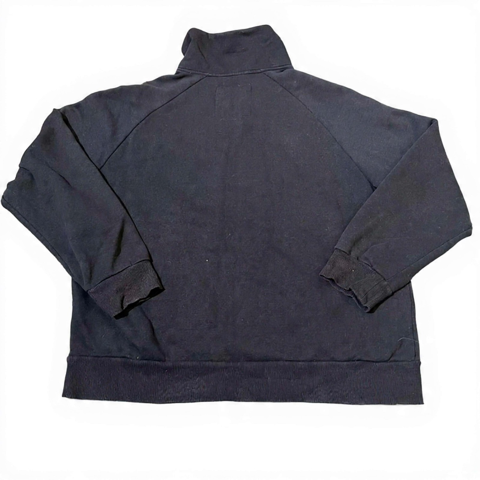 Mountain Horse Dark Blue Sweatshirt Snap Collar Embroidered Crest XXL GC
