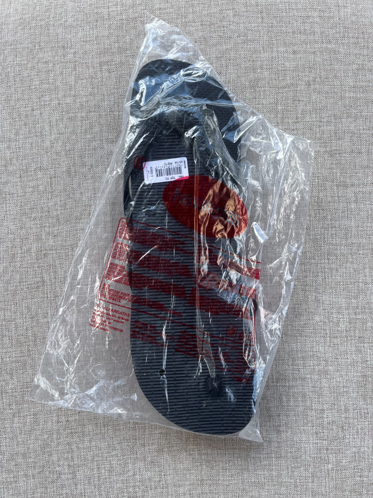 Havaianas Top Flip Flops, Black , Men’s US 11/12 – Brand New