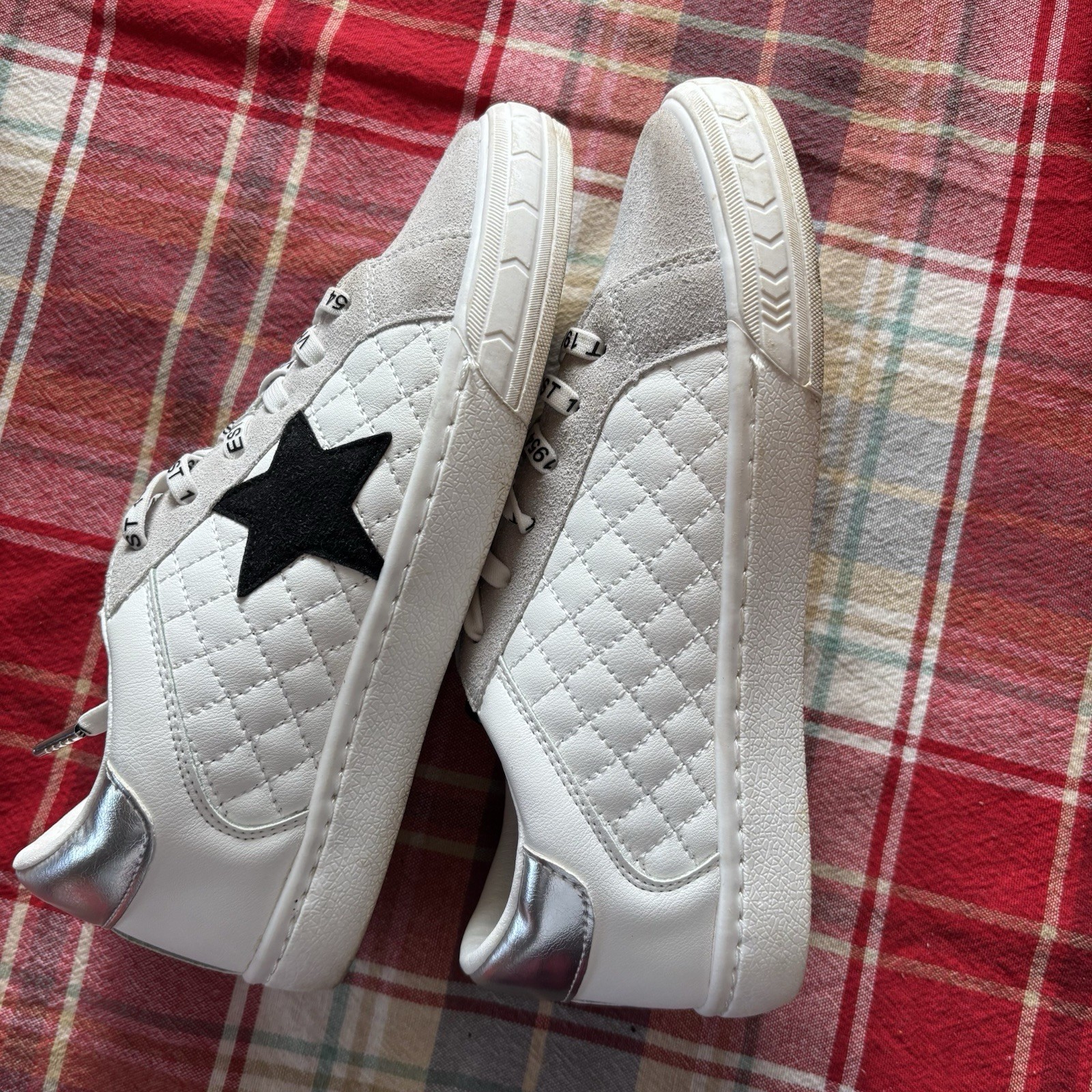 Vintage Havana Dash Sneakers Shoes White/Grey Black Star Women’s 7.5 EUC