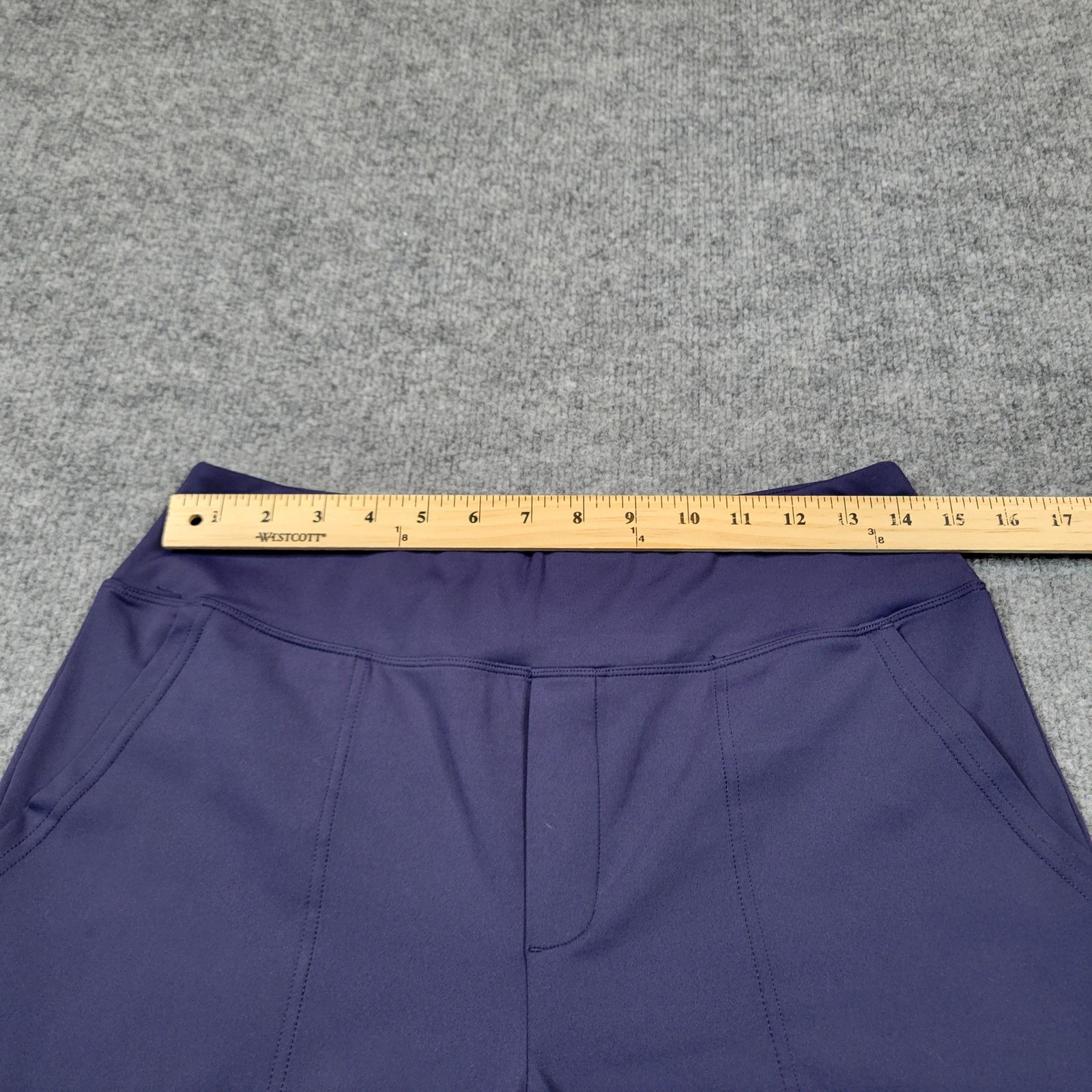 G4Free Pants Womens Large Blue Wide Leg Pull On Stretch Travel Lightweight Yoga