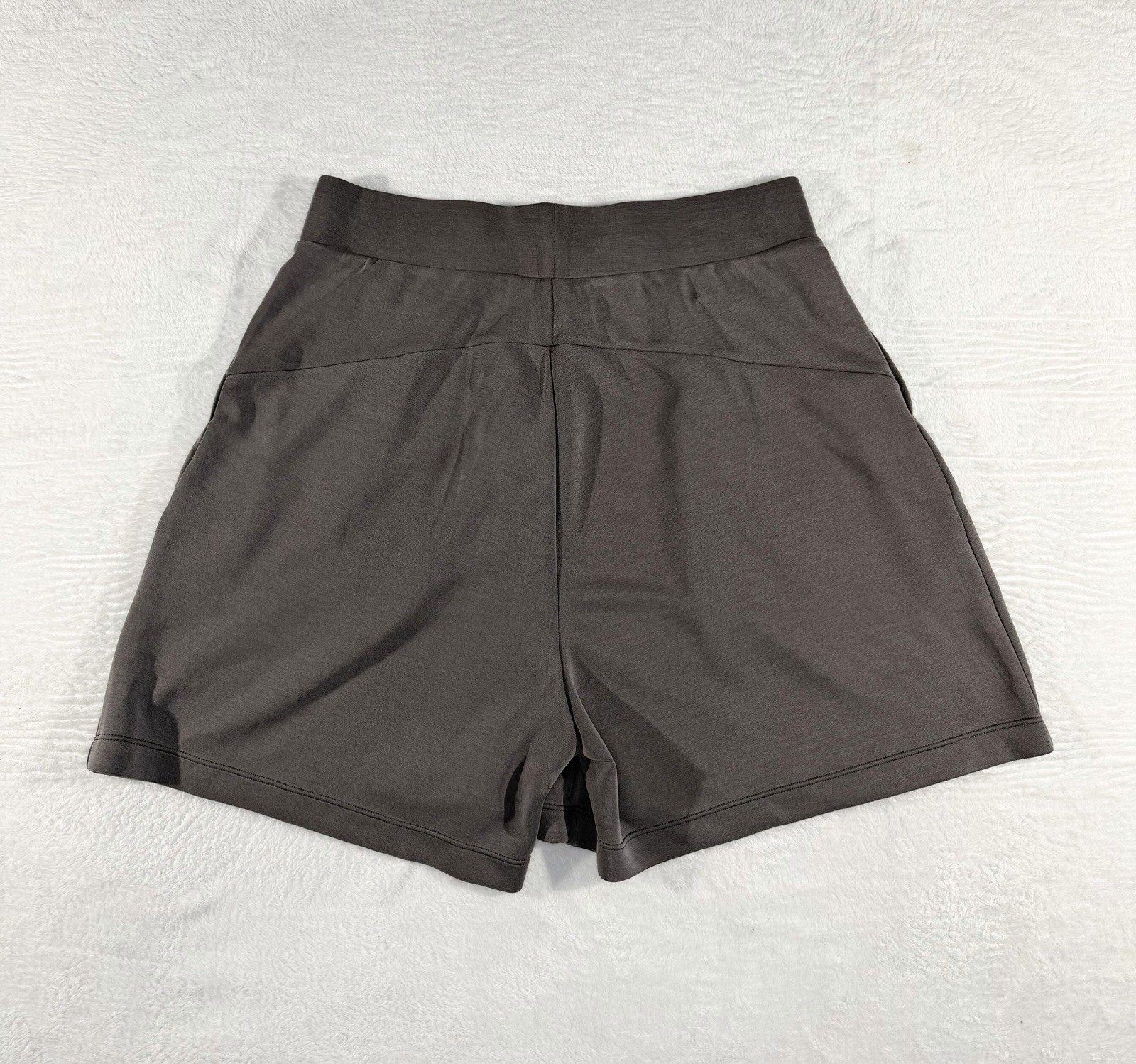 Ododos Women’s Gray Modal Super Soft Wide Leg High Waist Casual Shorts, L