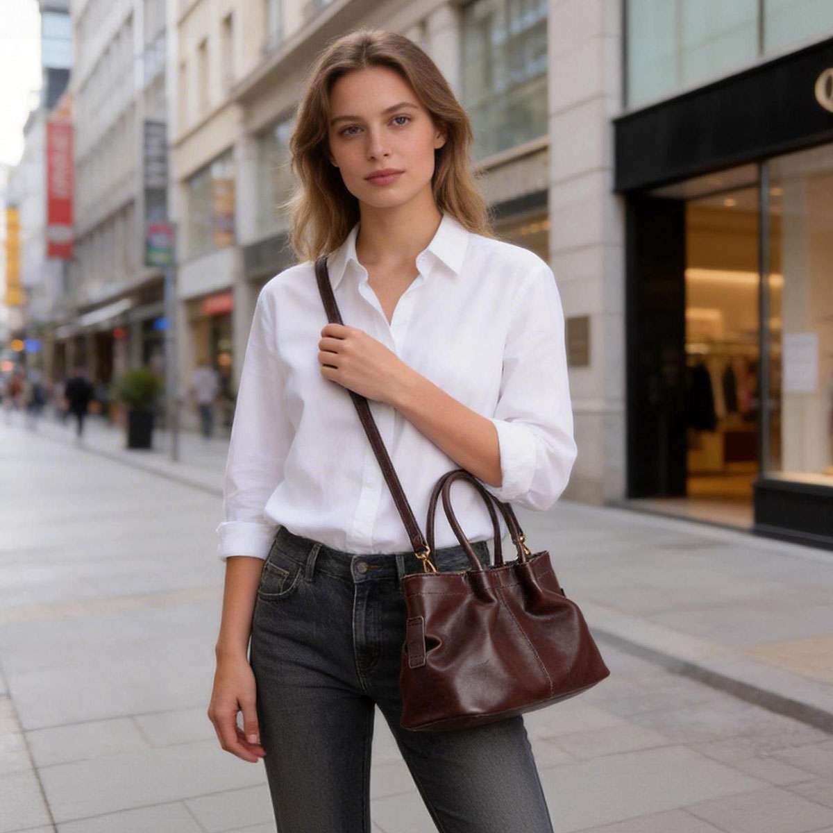 Women Lady Leather Handbags Messenger Shoulder Bags Tote Satchel Purse Large