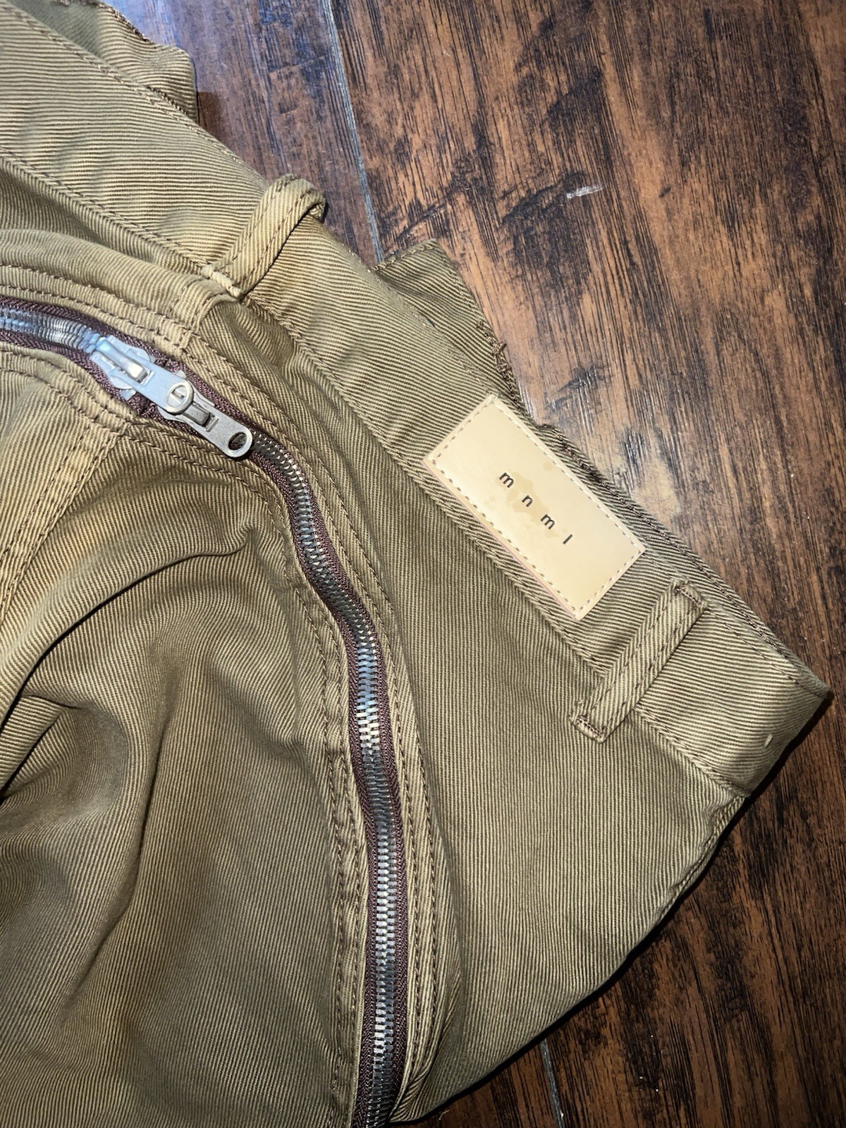 MNML D519 Zipper Flare Denim Size 34 Brand New. Never Worn With Tags