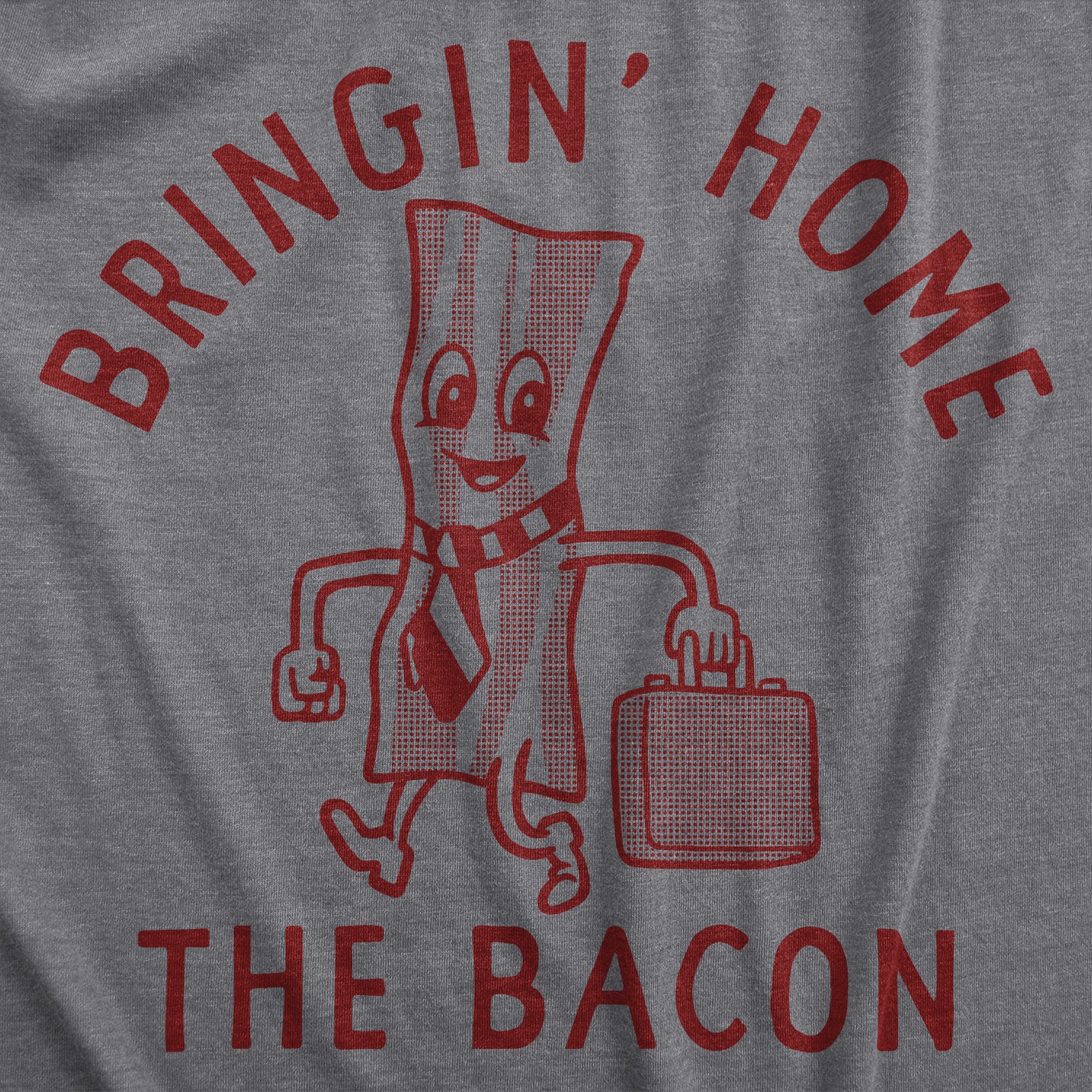 Mens Bringing Home The Bacon T Shirt Funny Office Job Business Man Money Joke