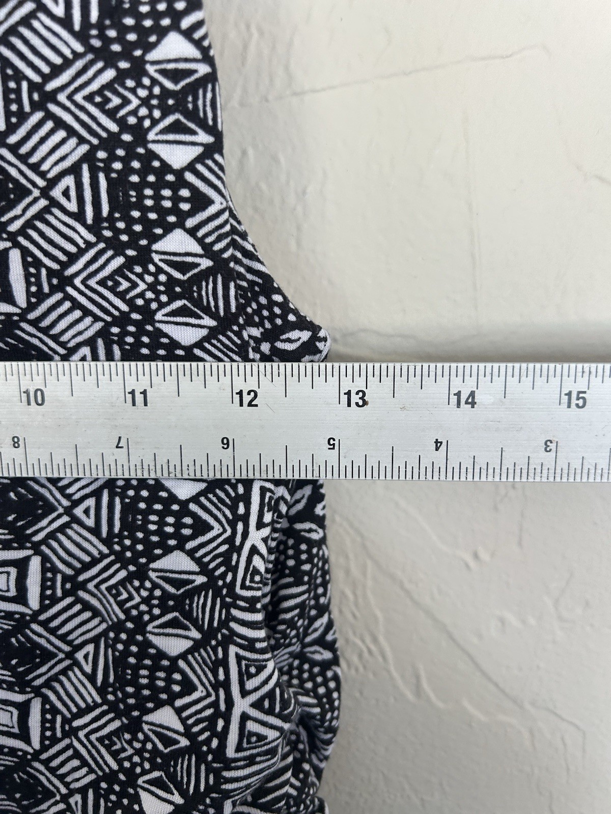Vintage Faded Glory Womens Geometric Print Sleeveless Dress Size Med (1664)