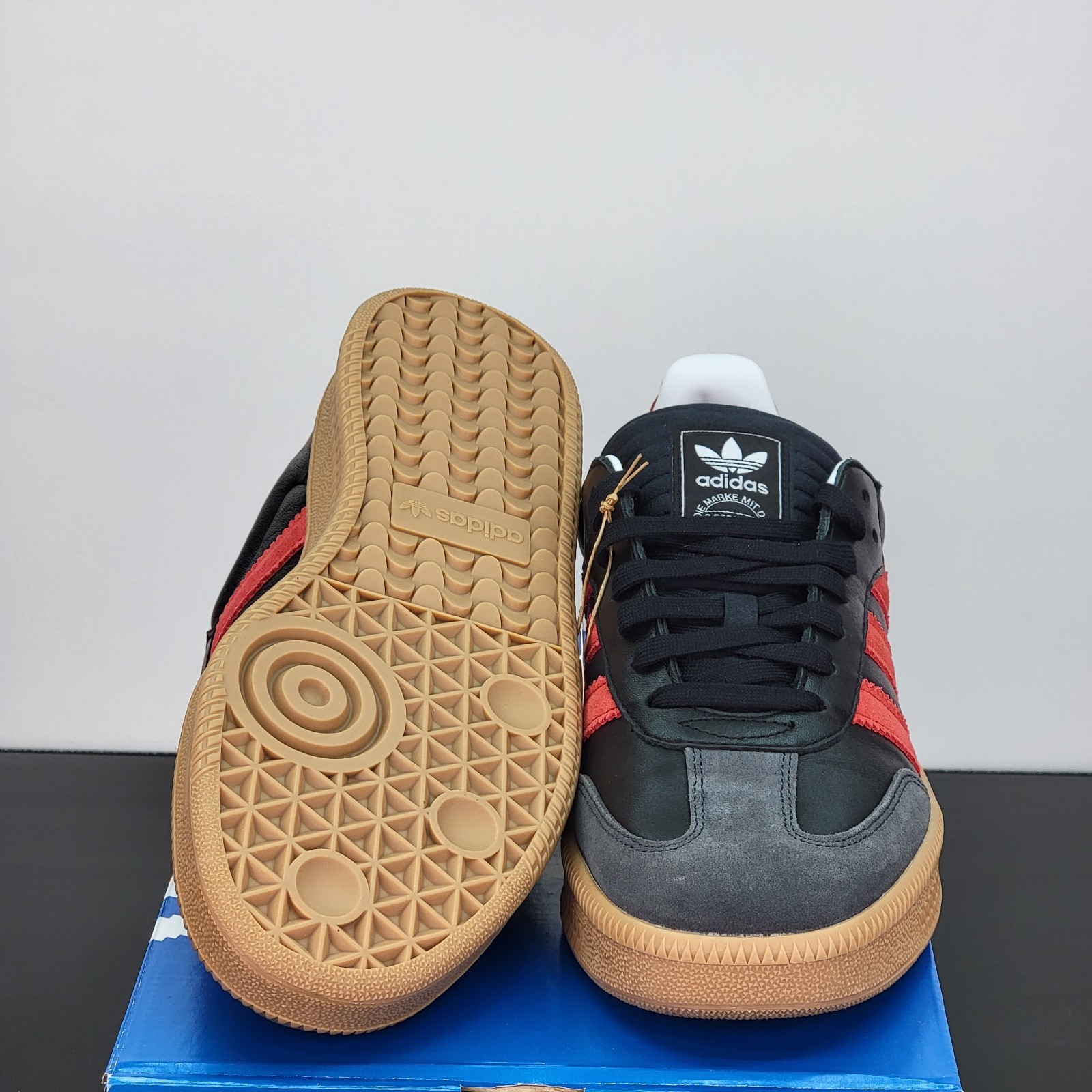 Adidas Samba XLG Men’s Size 10 Athletic Shoes Black Red Soccer Sneakers