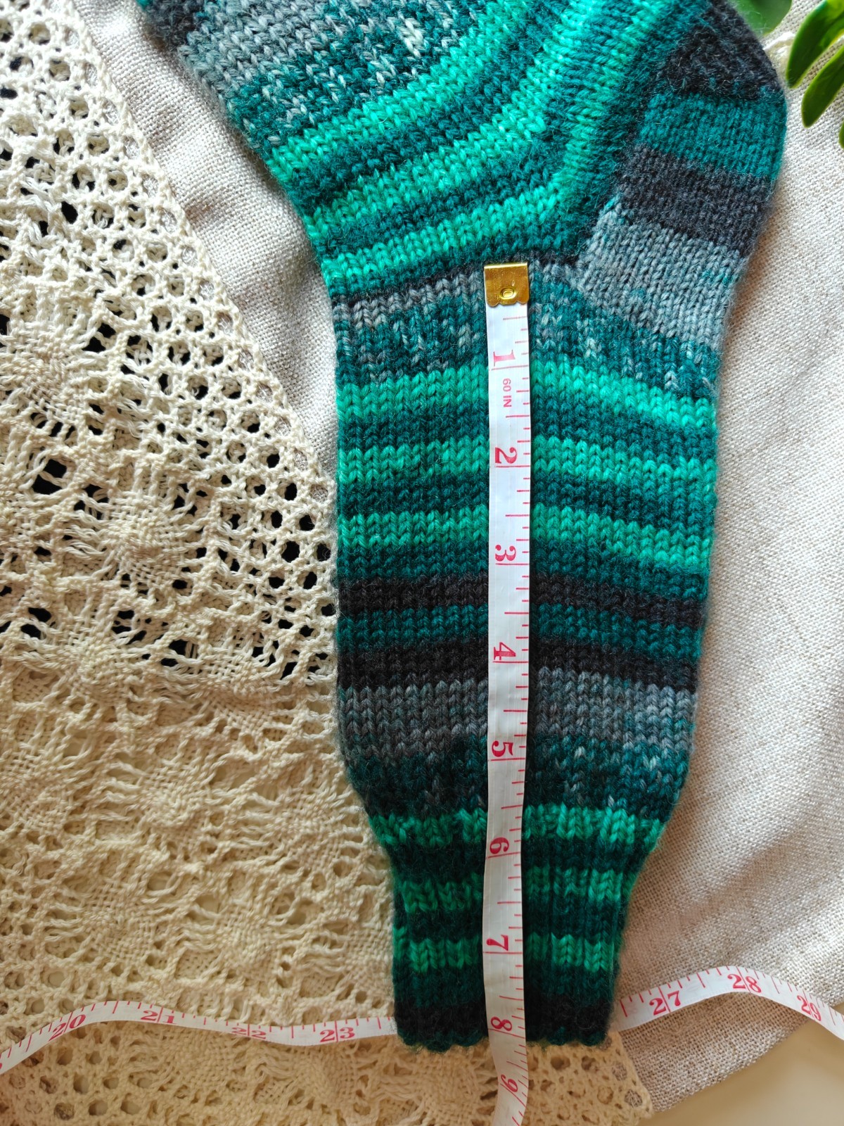 Malachite Elf | Hand Knit Wool Socks | EU 38-39 | Cozy Green Socks | Handmade