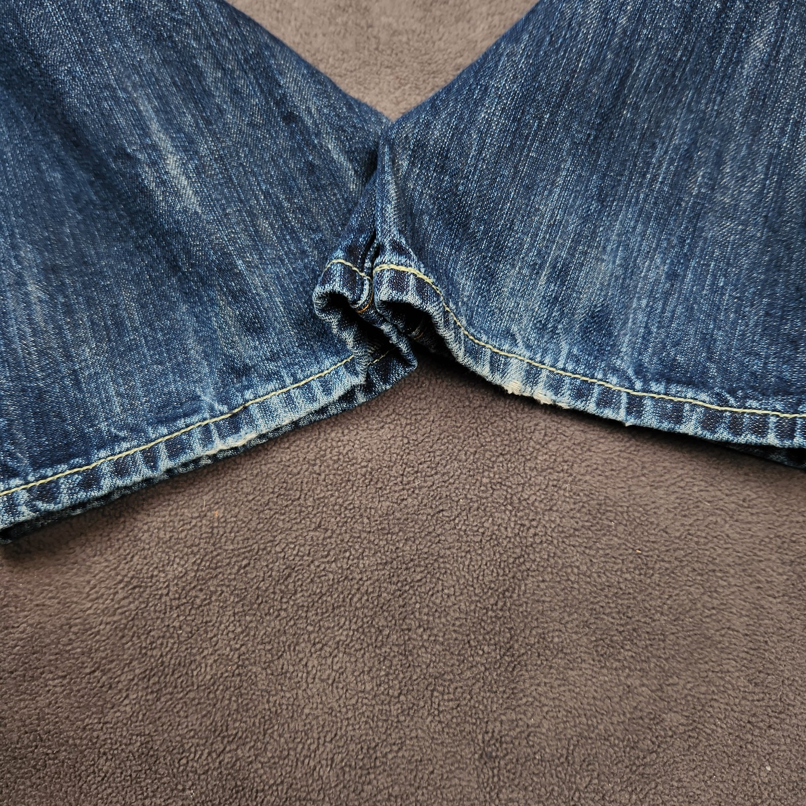 Levis 501 Jeans Mens 30×32 Blue Denim Capital E USA Made Button Fly Distressed
