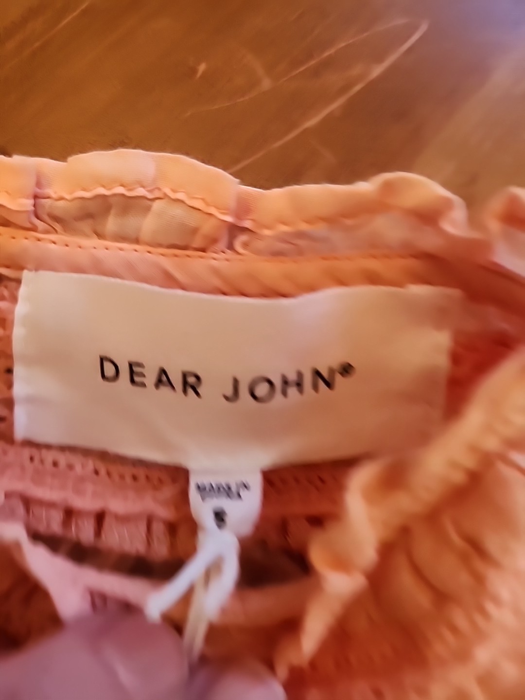 Dear John Top Smocking 100% Cotton New W Tags Super Lightweight Size Small