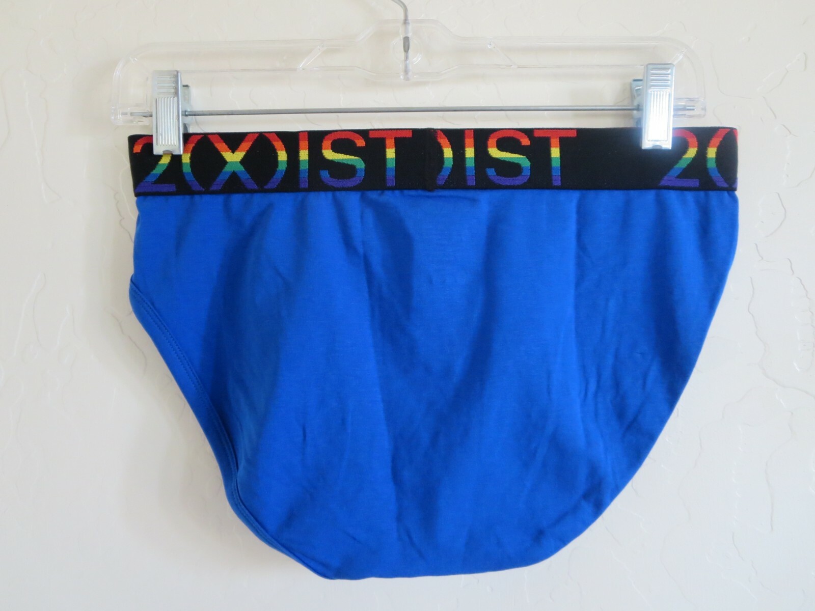 2(X)IST MEN’S BRIEF, COTTON, BLUE, MEDIUM, ( 1 PAIR) NWOT