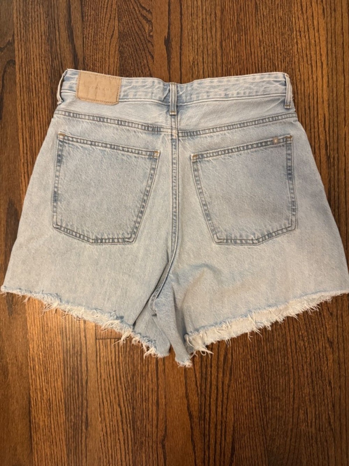 Everlane The A Line Denim Short Light Wash Size 28