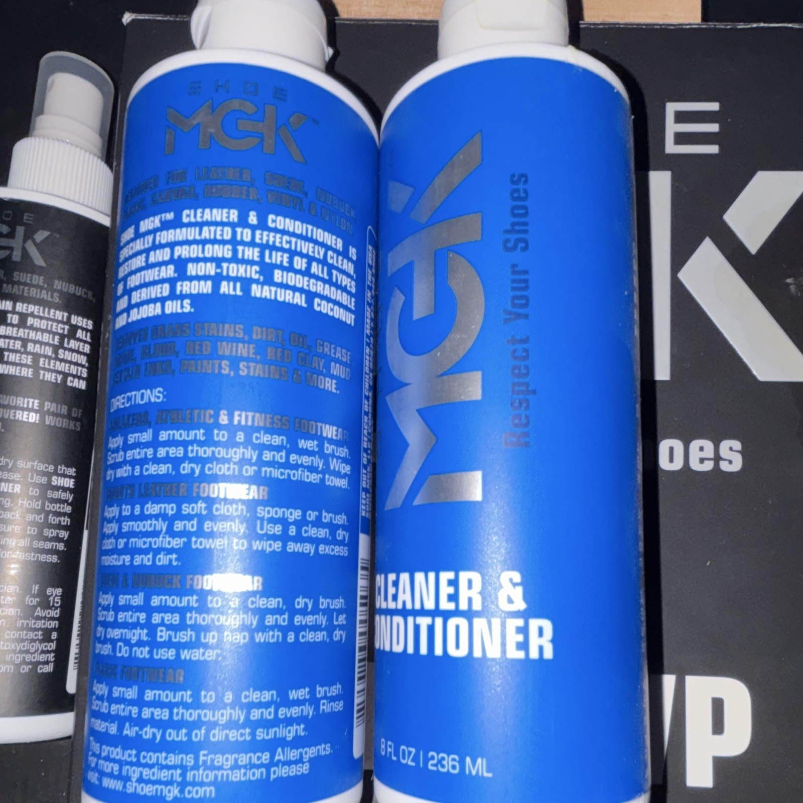 Shoe MGK The MVP Shoe Cleaner & Conditioner Kit + Touch-Up Restorer, 8 fl oz