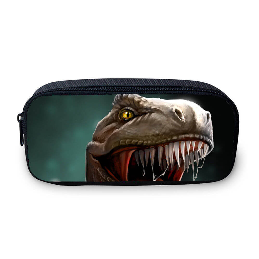 Cool Dinosaurs Dino Kids Large School Backpack Cooler Lunch Box Pen Case Set Lot