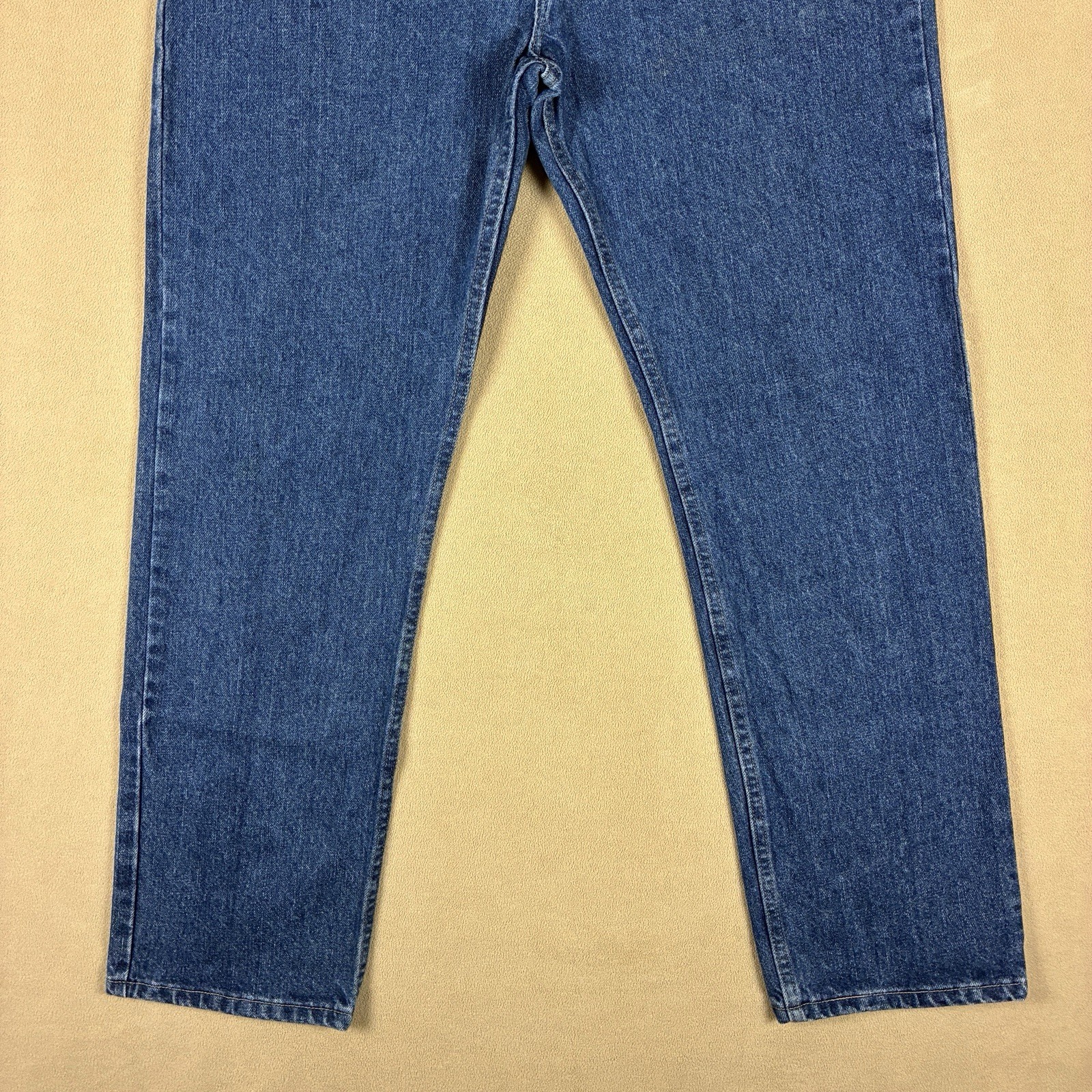 Wrangler Men’s Regular Fit Jeans 35×32 Blue Dark Stonewash Vintage US Fabric