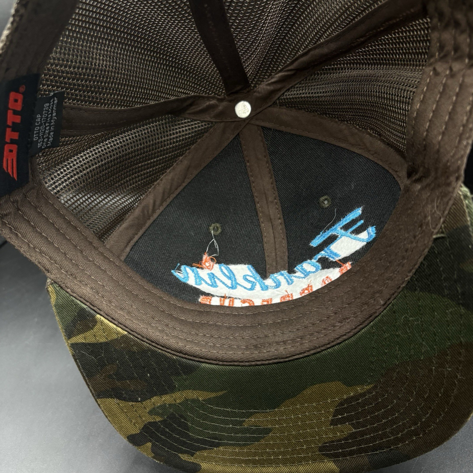 Franklin Barbecue Hat Cap Snap Back Camo Embroidered Austin Texas BBQ Otto