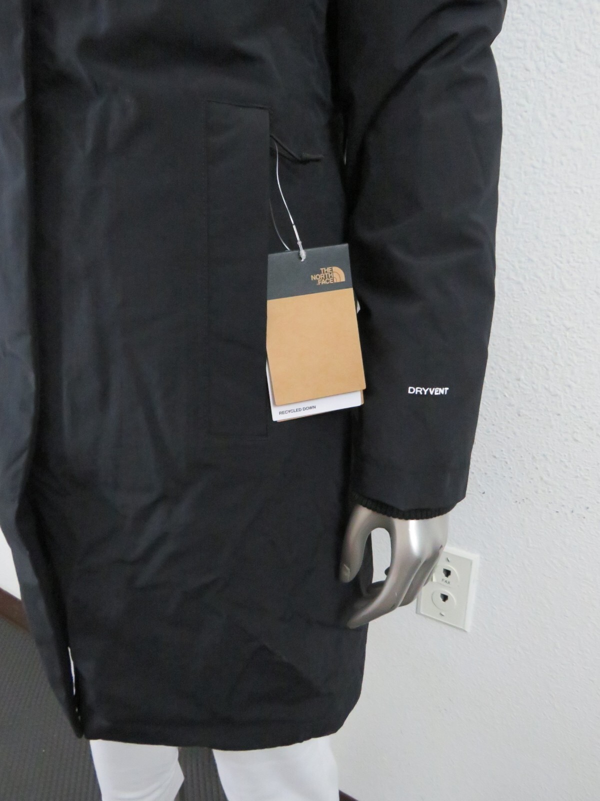 Womens The North Face Arctic Parka Down Waterproof Warm Winter Jacket Black $350