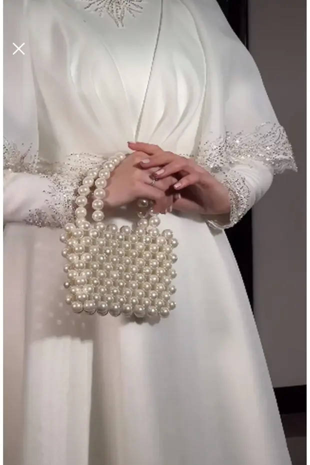 Moss Mini Pearl Bag Evening Dress Wedding Graduation