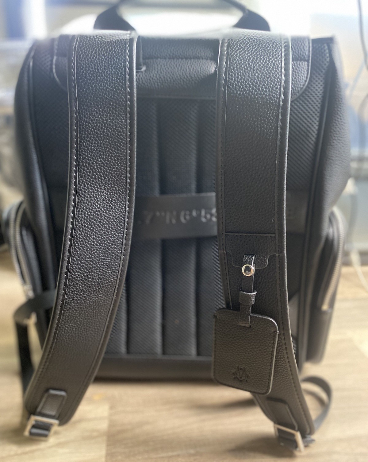 Rimowa Never Still Backpack Large Black Leather Flap Rucksack Designer Travel