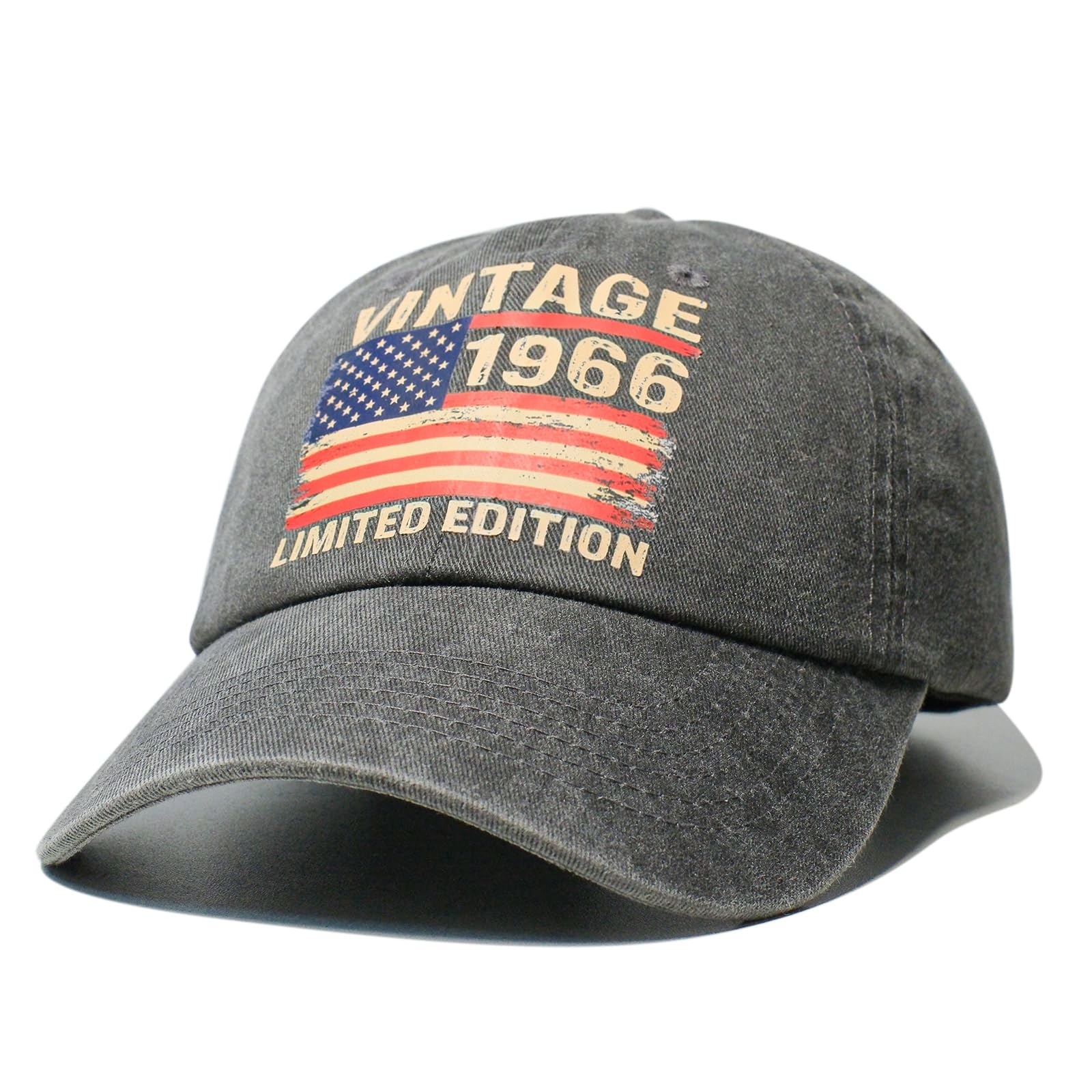 60th Birthday Gifts for Men 1966 60 Year Old Man One Size-Large, Dark Grey