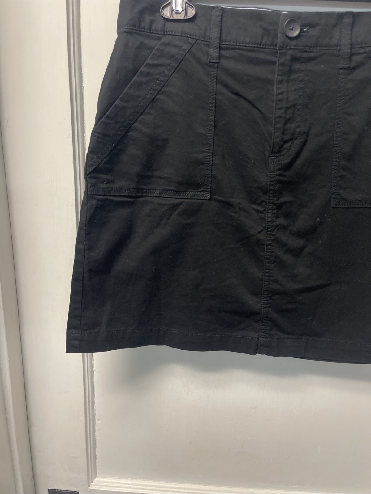 Croft & Barrow Black Effortless Stretch Skort Sz 8 Pockets