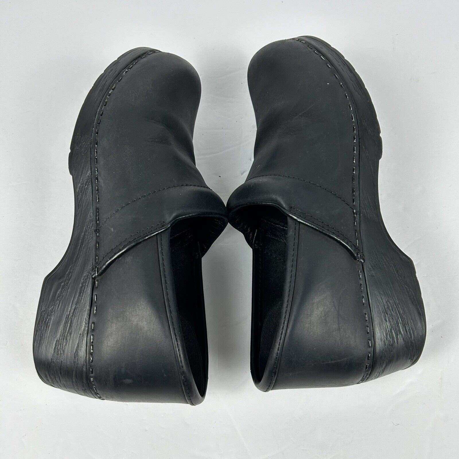 LL Bean Black 39 M 8 Slip On Casual Comfort Clog Shoe Mules Nurse Chef Vet
