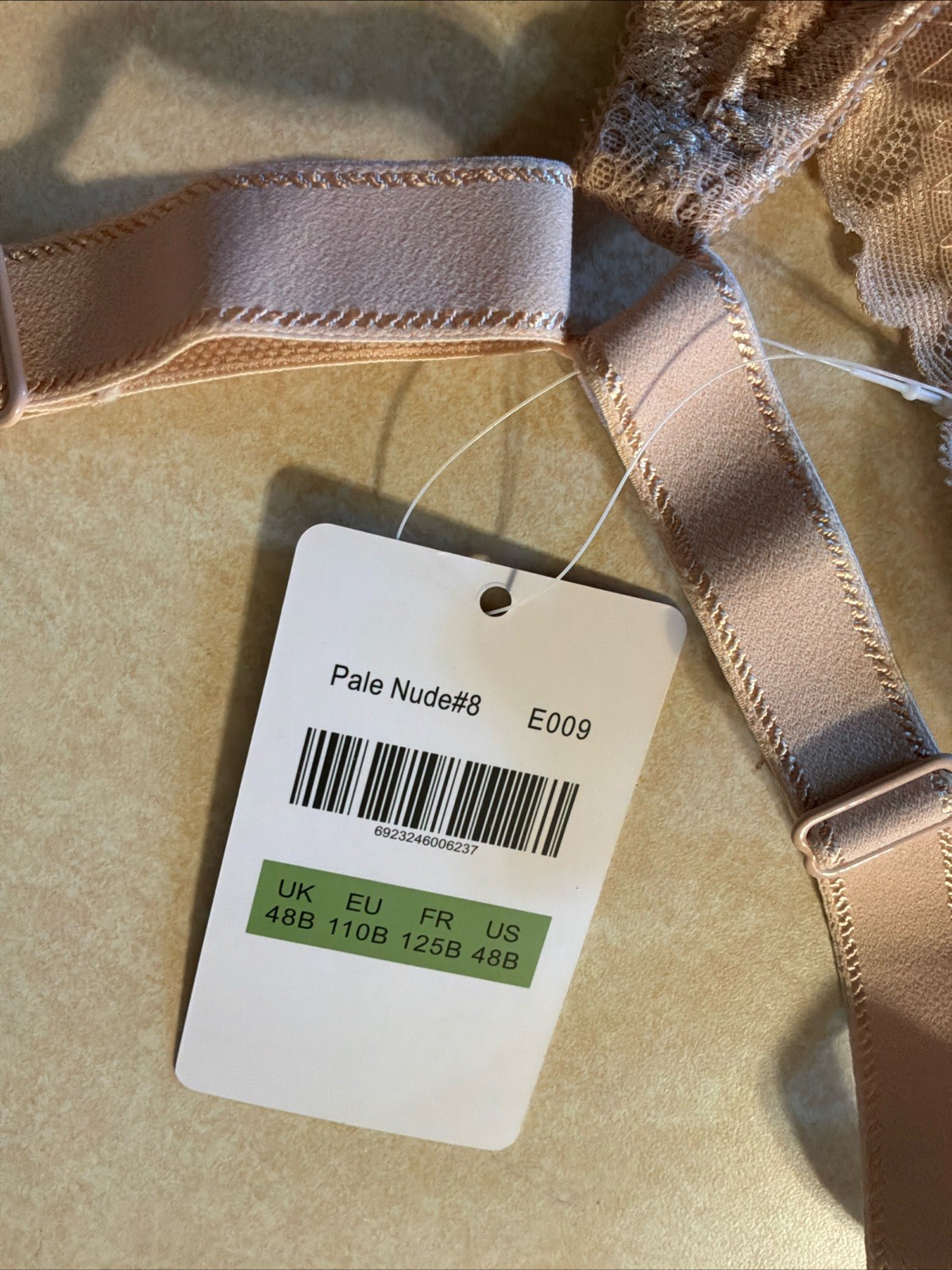 MELENECA Women s Racerback Front Closure Full Coverage UW Bra Pale Nude NWT 48B