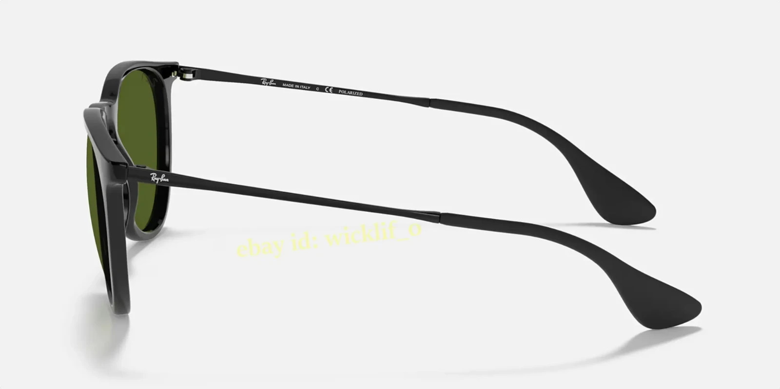 Ray-Ban Erika Classic RB4171 54mm Black G-15 Green Polarized Sunglasses UV400