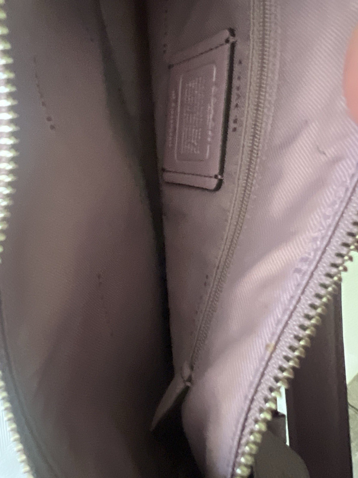Coach Teri Shoulder Bag in Lilac Pebbled Leather Light purple 11.5 /8.5 Inches