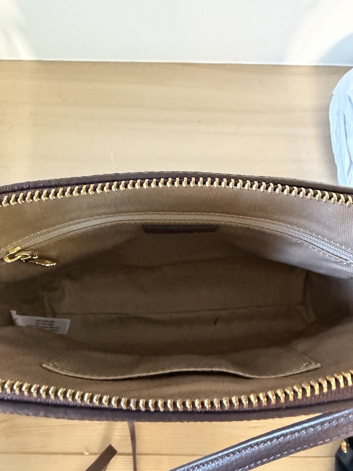 Talbots – CALF HAIR CROSSBODY, Leopard Print Zip Top, Gold Hardware, never used