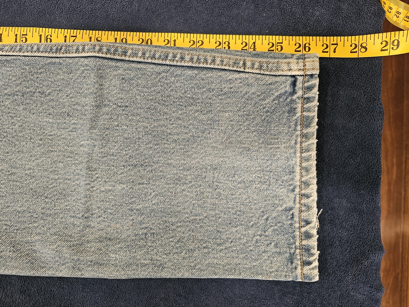Levi’s 501xx Button Fly Men’s Cotton Denim Jeans – Light Stonewash 36×30