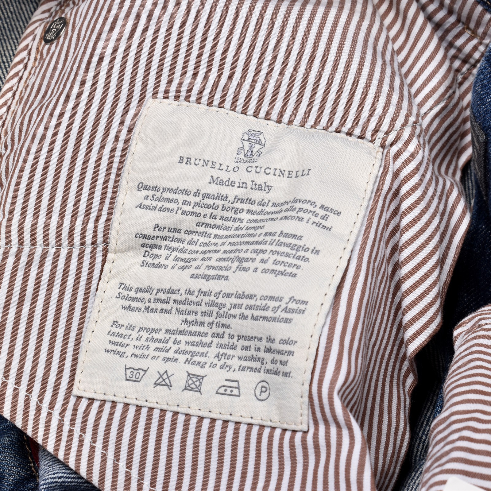 BRUNELLO CUCINELLI MEN’S TRADITIONAL FIT 5 POCKET DENIM JEAN PANTS NWT MSRP $850
