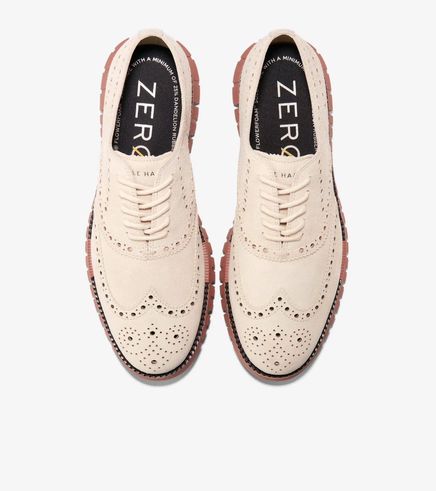 Cole Haan Men’s ZERØGRAND Remastered Wingtip Ox, C39018 Size 11 W, Gray/Redwood