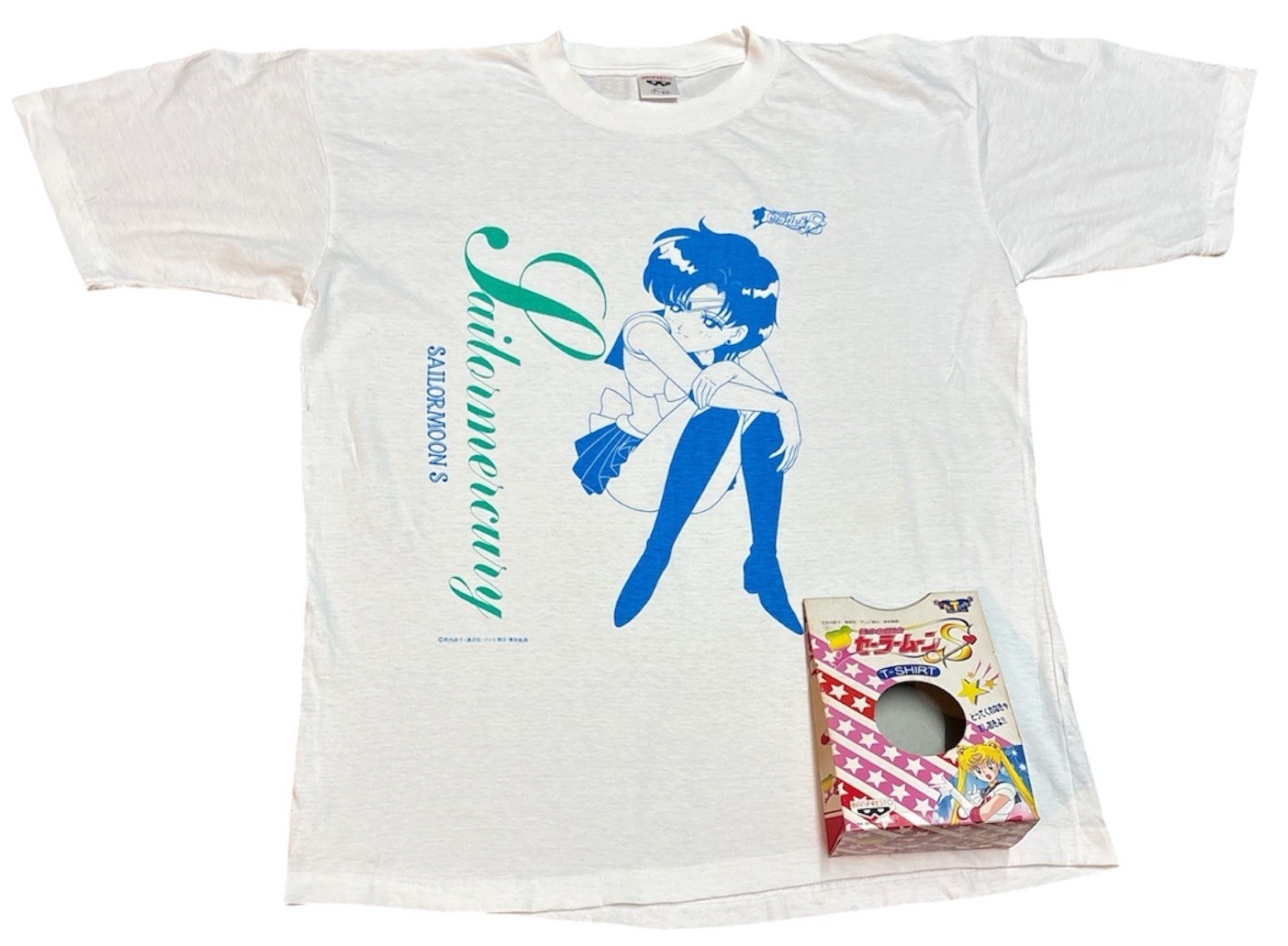 Sailor Moon S Sailor Mercury Ami Mizuno Vintage 1994 Banpresto T Shirt Size L