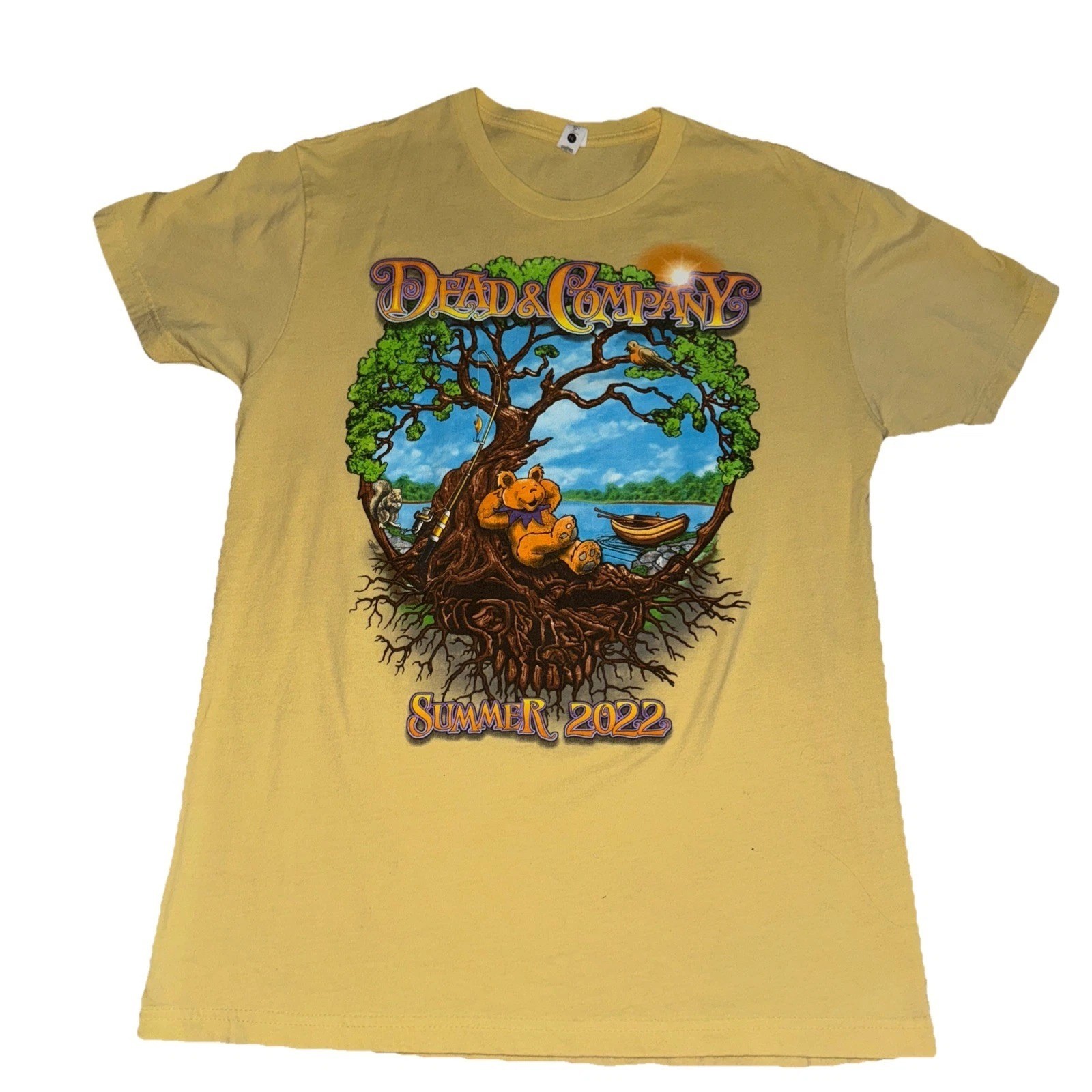 Rare! Dead & Company Band Summer 2022 Tour Yellow S to 5XL Shirt ZL393