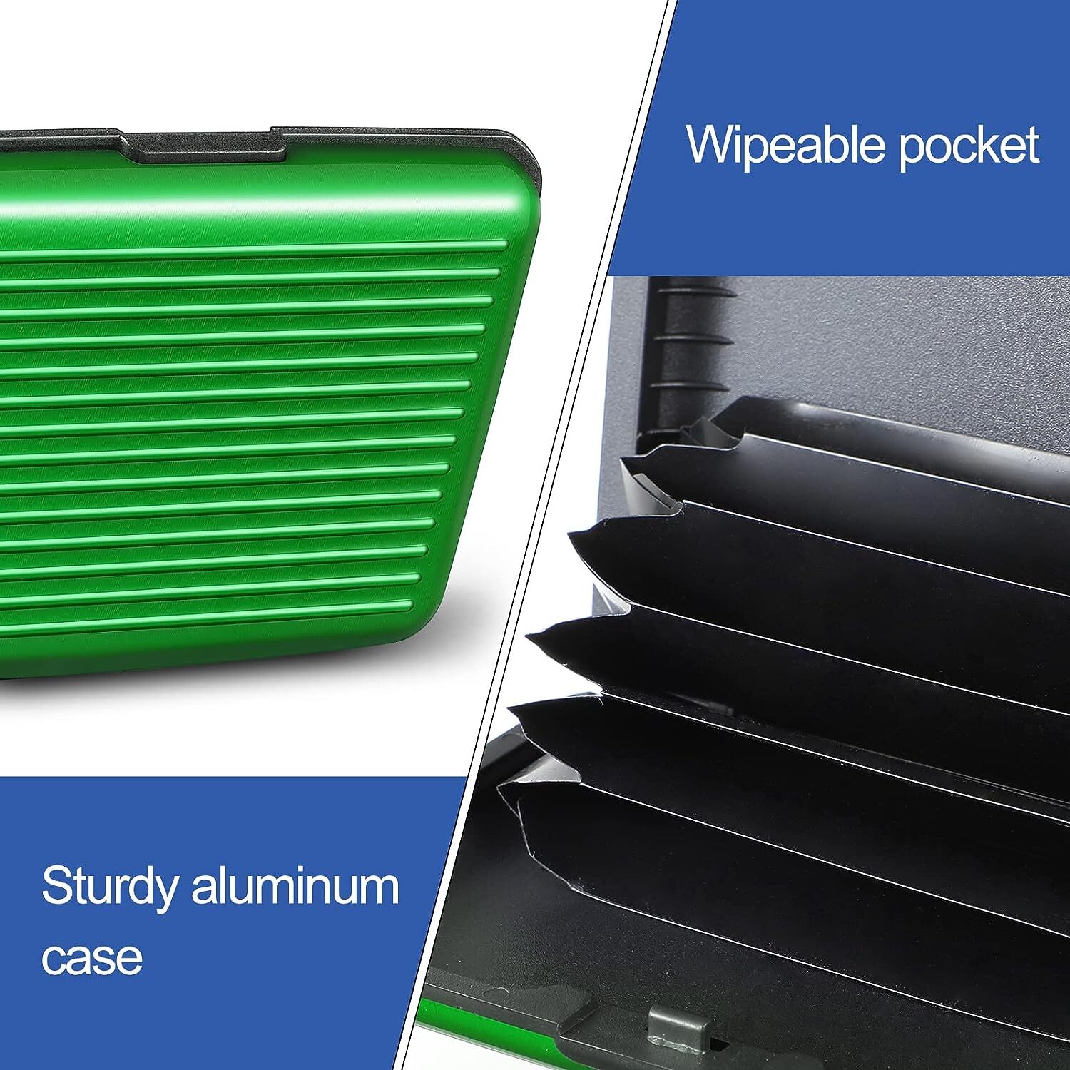 Waterproof Business ID Credit Card Wallet Holder Aluminum Metal Pocket Case Box