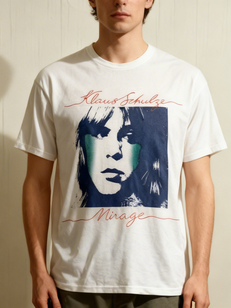 Klaus Schulze white color shirt short sleeve unisex NWT