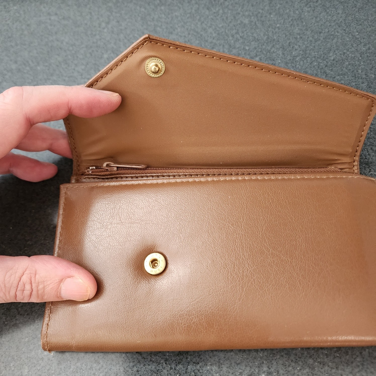 Vintage New Gift Set / Wallet + Key Case – NOS Tan/Brown Women’s