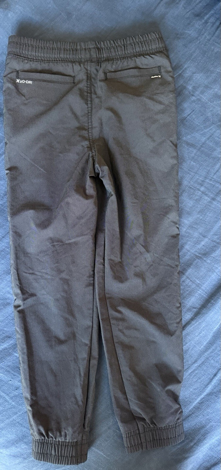 Hurley Boys Jogger Pants Cotton Twill Elastic Waist Logo 6-7 Years