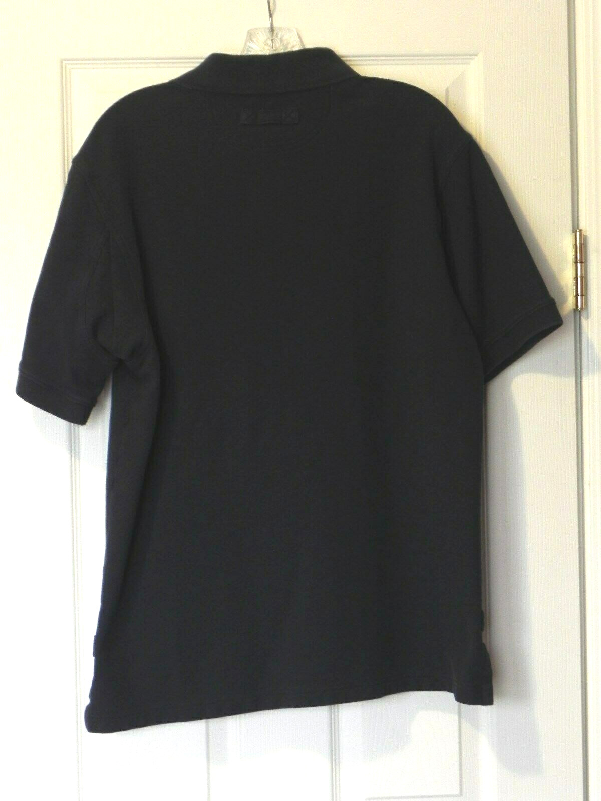 Duluth Trading Men’s Size M Black Color 3 Button Placket w/Collar SS Polo
